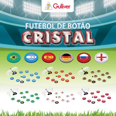 Jogo de Futebol de Botão - Cristal - Brasil x Argentina - Gulliver