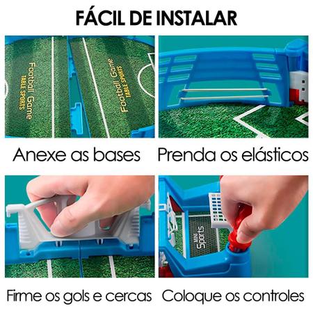 Jogo Futebol De Mesa Pebolim Interativo Crianças Pimball - Zoop