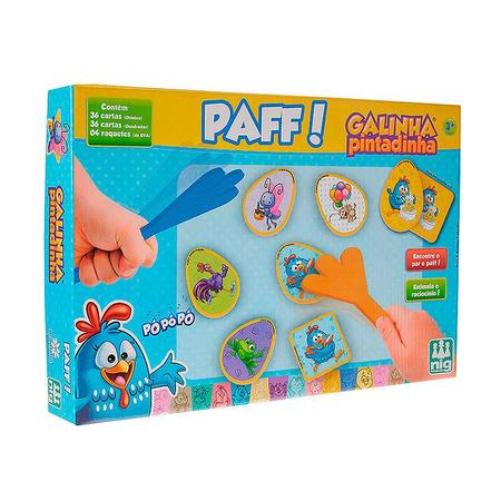 Jogo Tapa Certo Infantil Paff Galinha Pintadinha - Nig Brinquedos