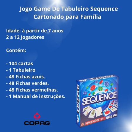 Sequence-X - Ludic - Jogo de Tabuleiro - Compra na