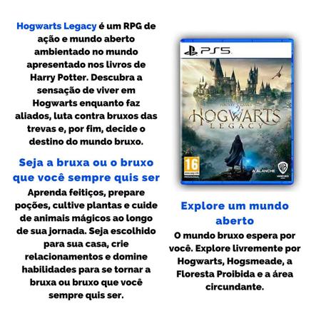 Jogo Game Hogwarts Legacy Deluxe Edition PS5 Mídia Física - Warner Games -  Jogos de RPG - Magazine Luiza