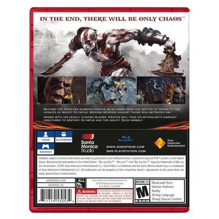 Jogo PS4 God Of War III: Remasterizado - TH Games Eletrônicos e