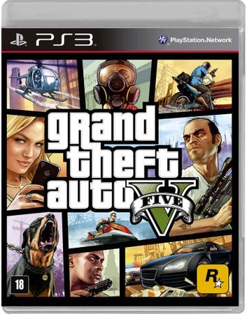 Gta 5 Grand Theft Auto Ps3 Standard Edition Mídia Física em Promoção na  Americanas