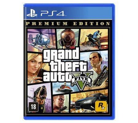 Jogo Grand Theft Auto V Premium Edition GTA 5 PS4 Mídia Física