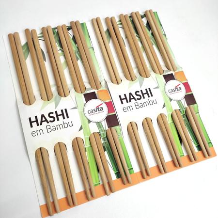 Jogo Hashi de Bambu Reutilizável Sushi Comida Oriental 10un - Casita -  Hashi - Magazine Luiza