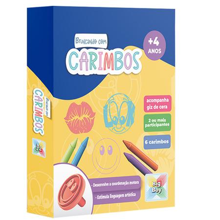 Jogo Infantil Pintar Brincando Com Carimbos E Giz De Cera