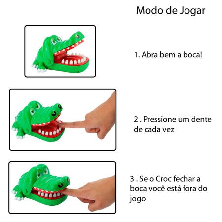 Brinquedo Infantil Jogo Desafio Morde Dedo Jacaré Dinossauro Cachorro -  Fenix BrinquedoS - Outros Jogos - Magazine Luiza