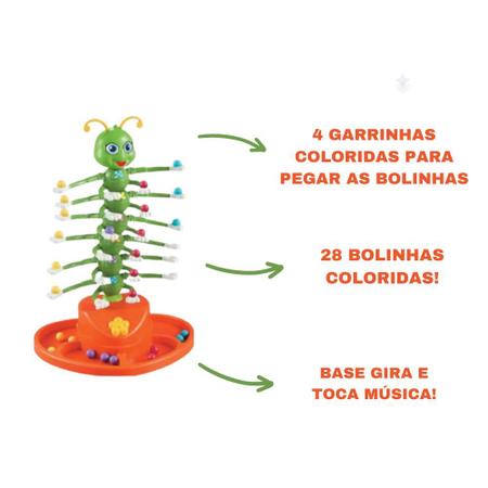Jogo Centopeia Game C Musica Gira E Mexe Braskit - Tem Tem Digital -  Brinquedos e Papelaria, aqui tem!