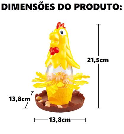 Jogo Infantil de Mesa Brinquedo Quebre Ovos da Galinha Jogue em Amigos  Artbrink - Outros Jogos - Magazine Luiza