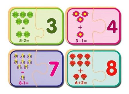Jogo Infantil Didático Descobrindo a Matemática Jogo de Encaixar