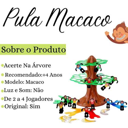 Jogo Infantil Divertido Pula Macaco Acerte a Árvore Original