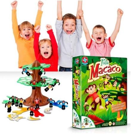 Jogo Cada Macaco No Seu Galho Brinquedo Pula Macaco Infantil, Magalu  Empresas