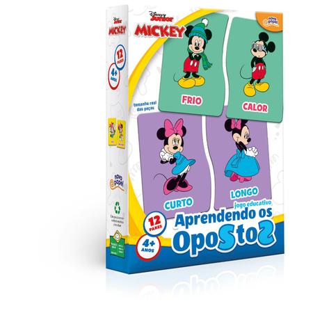 Imagem de Jogo Infantil Educativo Mickey Aprendendo Os Opostos - Toyster 8073