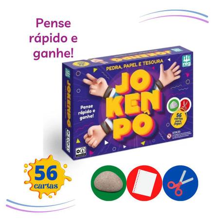 Novo Jogo Nig Brinquedos Jokenpo Pedra Papel e Tesoura - Jogos de Cartas -  Magazine Luiza