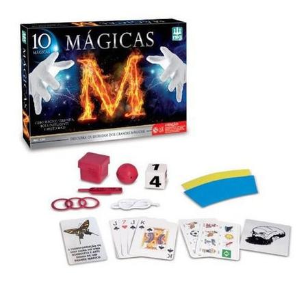 Jogo Infantil Kit 10 Magicas Truques Magia Cartas Baralho Meninos Meninas -  Nig Brinquedos - Jogos de Cartas - Magazine Luiza
