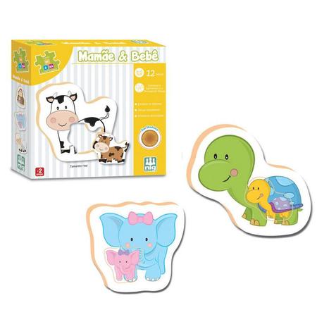 Kit Com 2 Jogos Infantis Educativos 4+ Anos Coleção Crescer Nig: Cadê o  Bicho + Equilibra Bebês - Brinquedos Educativos - Magazine Luiza