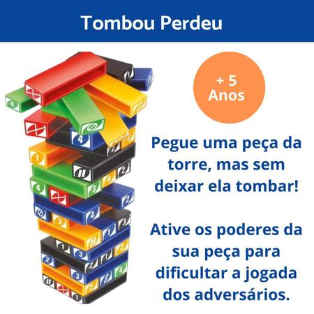 Imagem de Jogo Infantil Mesa Caiu Perdeu Presente Menino Menina 5 anos Uno Torre Criança Brinuquedo Educativo