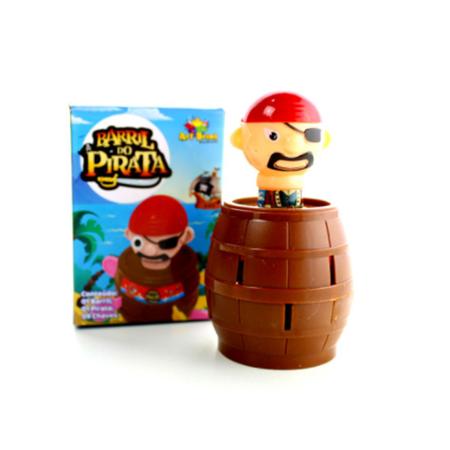 Jogo Mini Barril do Pirata Pula Pirata Game - Brinquedo Educativo e Muita  Diversão - Crianças e Família