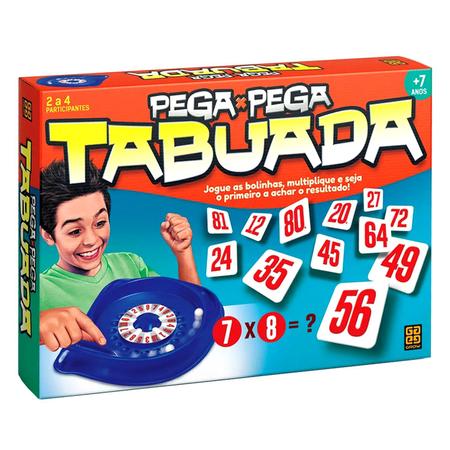 Jogo Infantil Pega Pega Tabuada Multiplicação Matemática - Grow - Outros  Jogos - Magazine Luiza