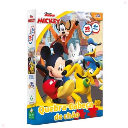 Jogo Infantil Quebra Cabeça de Chão Mickey Mouse Toyster - Loja