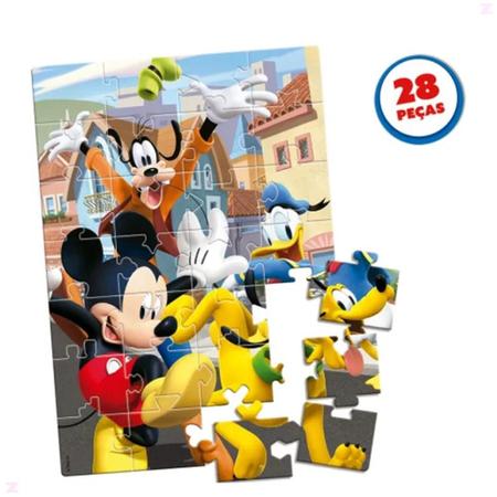 Jogo Infantil Quebra Cabeça de Chão Mickey Mouse Toyster - Loja Zuza  Brinquedos