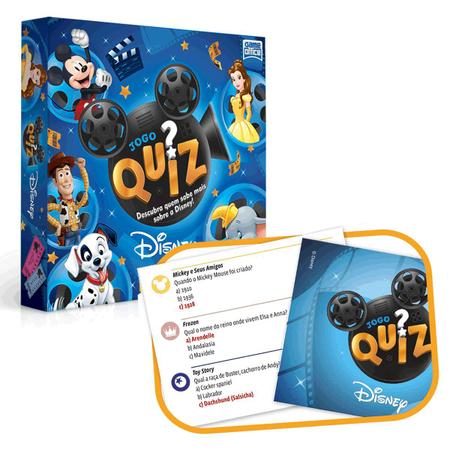 Jogo Infantil Quiz Disney Game Office Toyster Brinquedos - Outros