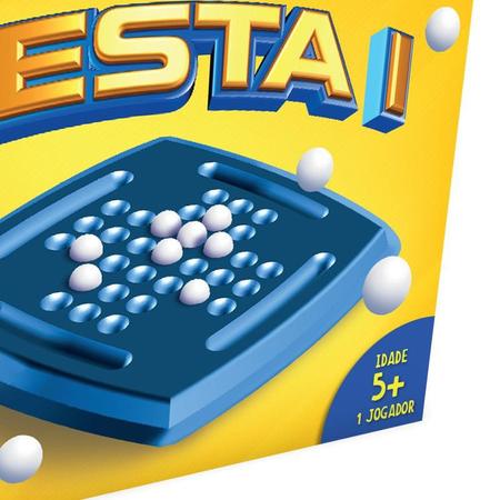 Jogo Resta Um Brinquedo Educativo Jogos e Desafios Bambalalão Brinquedos  Educativos