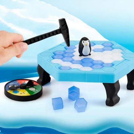 Jogo do Pinguim Numa Fria Quebra Gelo Com Picaretas Martelinho Bloquinhos  Jogos de Mesa Tabuleiro Brinquedo Infantil para criança