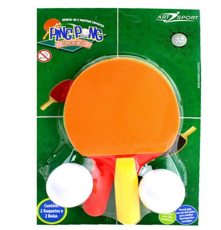 Jogo Infantil Tenis De Mesa Ping Pong 2 Raquete 2 Bolas Divertido