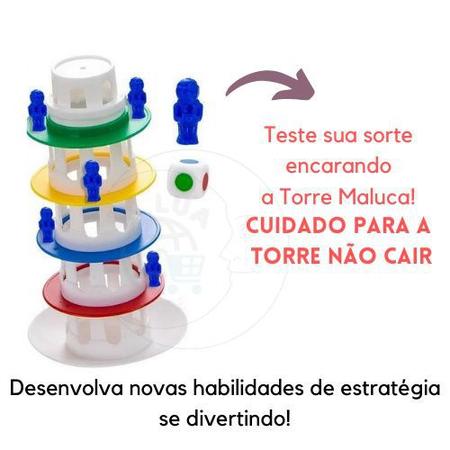 Jogo Infantil Torre Maluca Jogo Estratégia Super Divertido - Art Brink -  Brinquedos de Estratégia - Magazine Luiza