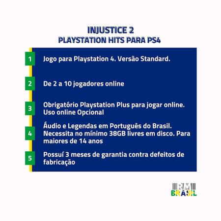 Imagem de Jogo Injustice 2 Playstation Hits Para Playstation 4 - PS4