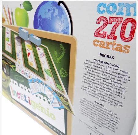 Jogo Inteligênio 270 Cartas Tabuleiro Criança Inteligente - Artigos e  Acessórios Cama, Mesa e Banho, Decoração e Utilidades