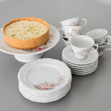 Jogo Jantar E Chá Completo 60 peças Porcelana Schmidt Eterna 12 Lugares -  Porcelanas Schmidt - Aparelho de Jantar - Magazine Luiza