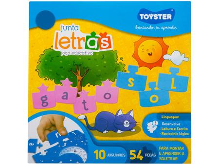 Jogo Educativo - Brincando com as Letras - 52 Peças - Toyster