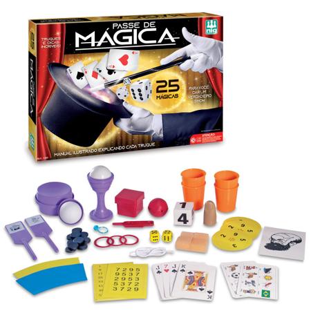 Jogo Infantil Kit 10 Magicas Truques Magia Cartas Baralho Meninos Meninas -  Nig Brinquedos - Jogos de Cartas - Magazine Luiza