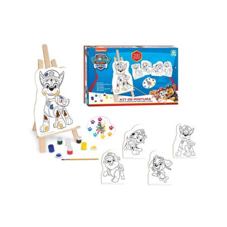 Jogo Infantil Brinquedo Kit Pintura Patrulha Canina - Nig - Kit de Pintura  Infantil - Magazine Luiza