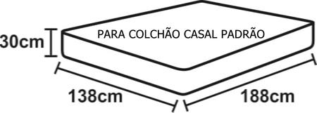 Imagem de Jogo Lençol Casal Padrão 400 Fios Bordado Imperial Palha 4 pçs