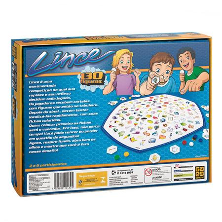 Jogo Super Lince + 260 Figuras - Grow - Jogos de Tabuleiro - Magazine Luiza