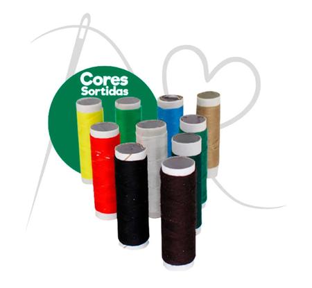 Jogo Linha Costura Com 10 Tubos 45m Cores Sortidas Variadas - 123Útil Imagem de Jogo Linha Costura Com 10 Tubos 45m Cores Sortidas Variadas