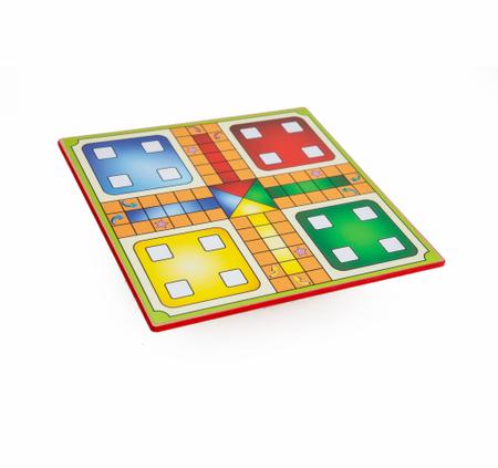 Jogo Ludo Brinquedo Educativo e Pedagógico em MDF - Tralalá 4 Kids