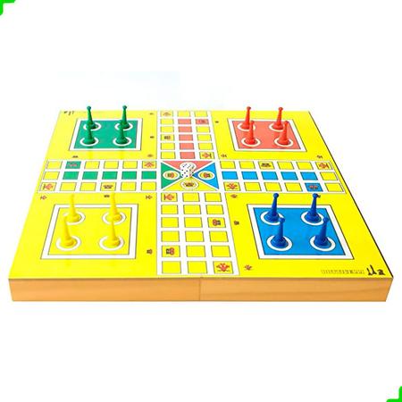 Jogo Ludo Clássico Madeira mdf 7579 - Brincadeira De Criança em