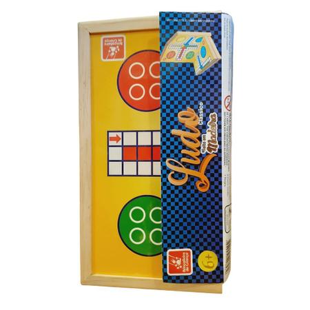 Jogo Ludo Clássico Em Madeira - Brincadeira De Criança 7579