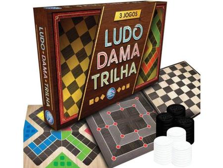 Imagem de Jogo Ludo Dama e Trilha - Pais e Filhos