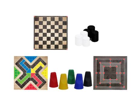 Jogo Ludo Dama E Trilha-2801