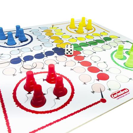 Jogo de Ludo Brinquedo Educativo - Carimbras