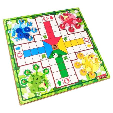 Jogo Ludo Tabuleiro Educativo Madeira MDF Clássico Sapinhos - Maninho -  Jogos de Tabuleiro - Magazine Luiza