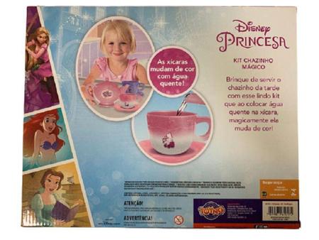 Kit Jogo de Chá Princesa Disney - Muda de Cor - Kit Jogo de Chá