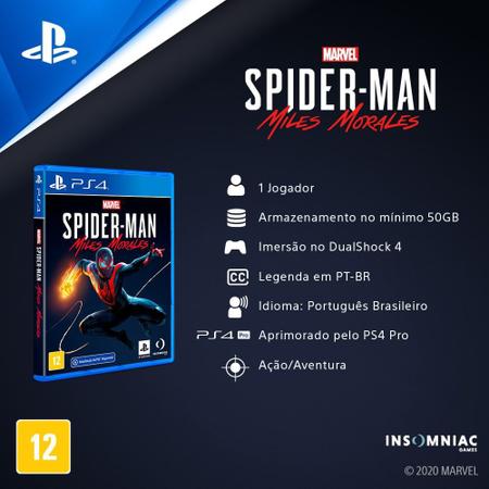 Jogo PS4 Marvel Spider-Man Miles Morales