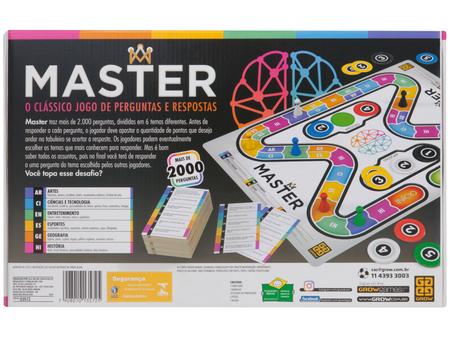 Jogo Master (Perguntas e Respostas), Jogo de Tabuleiro Grow Nunca Usado  60381859