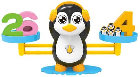 Pinguim com equilíbrio 2 peças - Jogo contagem matemática legal